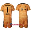Virallinen Fanipaita + Shortsit Maalivahdin FC Bayern München Manuel Neuer 1 Kotipelipaita 2021-22 - Lasten